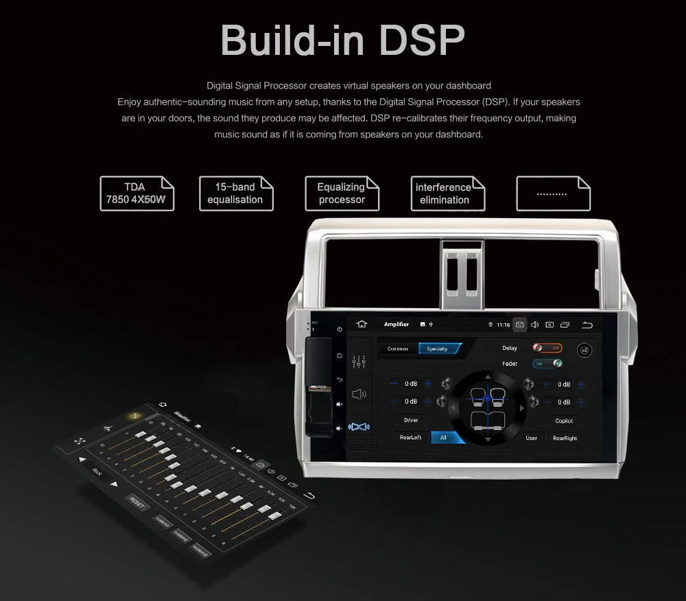  Android 9.0 car multimedia player for Toyota Prado 2014 2015 2016 radio PX6 GPS navigation DSP HDMI
