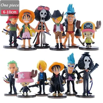 

6pcs/lot One Piece Anime Peripheral Luffy Nami Robin Sanji Hot Action Figures Model Toy Pirates Collection Decoration Doll Gift