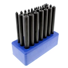 Отверстие передачи Набор пробойников для Сталь трансфер набор пробойников, 28 шт, термообработанный сплав Сталь, 3/32 дюймов-1/2 дюйма