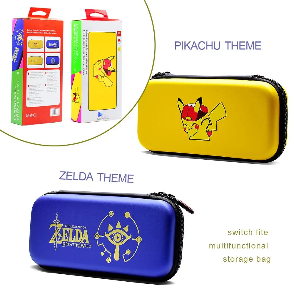 Новая сумка для хранения NS для Nintendo Switch Lite, жесткий защитный чехол для переноски, большая емкость, 10 слотов для игровых карт, маленький размер