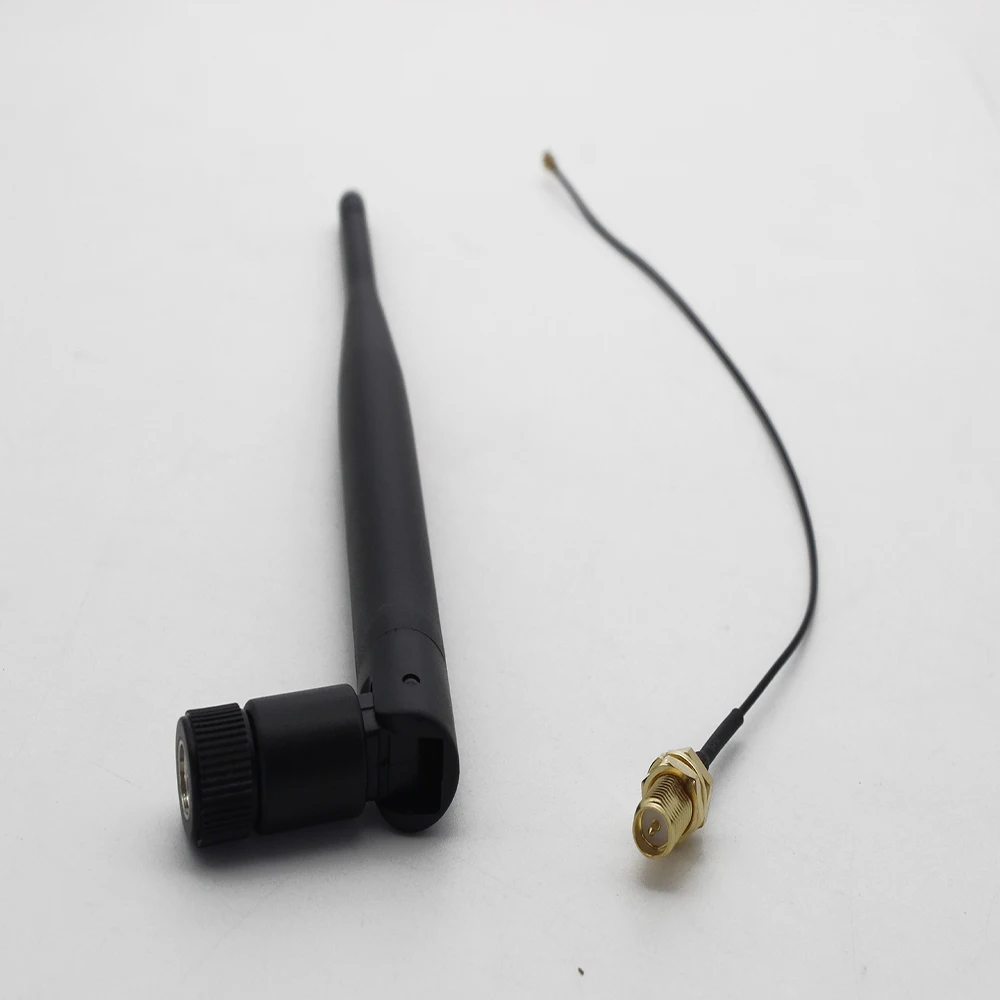 Dlenp 2,4 GHz WiFi 2,4G антенна 5dBi антенна RP-SMA Male беспроводной маршрутизатор+ 21cm PCI U. FL IPX к RP SMA мужской косичка кабель