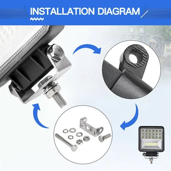 

Car LED Work Light ATV Off-road 126W Replacement Forklifts Ship Driving