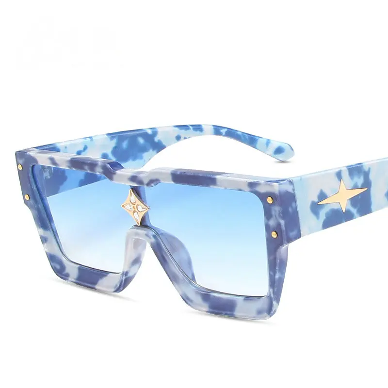 Lunettes De soleil carrées pour femmes, marque De luxe, monture De  styliste, dégradé Transparent, lunettes De soleil féminines, Oculos De Sol