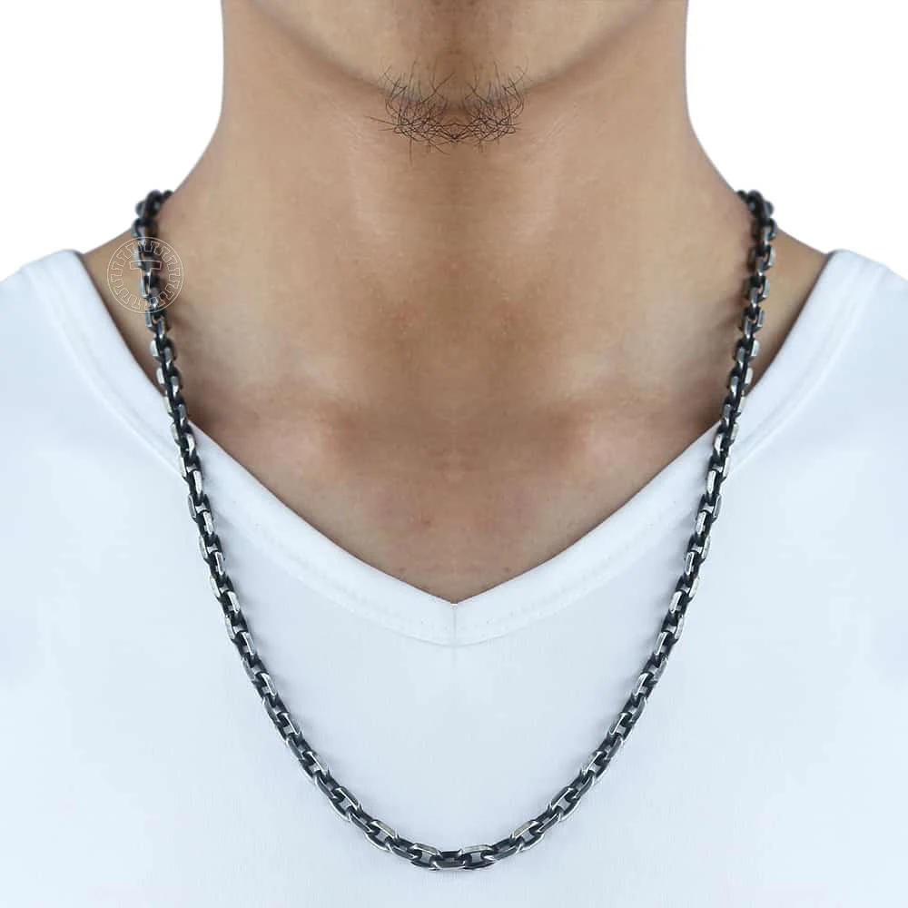 Davieslee Cut Cable Chain Necklace For 