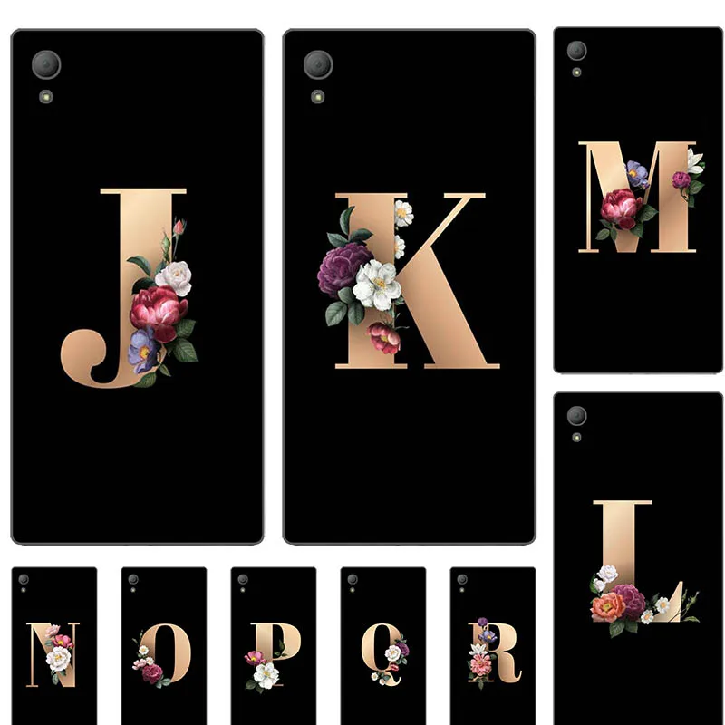 For SONY Xperia X Performance Dual F8132 F8131 XP Dora SS 5.0&quot Case Funny Custom Name Letter Couple Cover Fashion Black Coque |