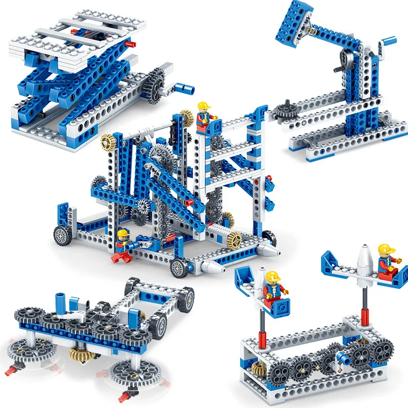 STEM Mechanical Gear Technic Building Block 3 In 1 Engineering Intelligent Diy Block Learning Toys for Children Kids STEAM Toy afbeelding