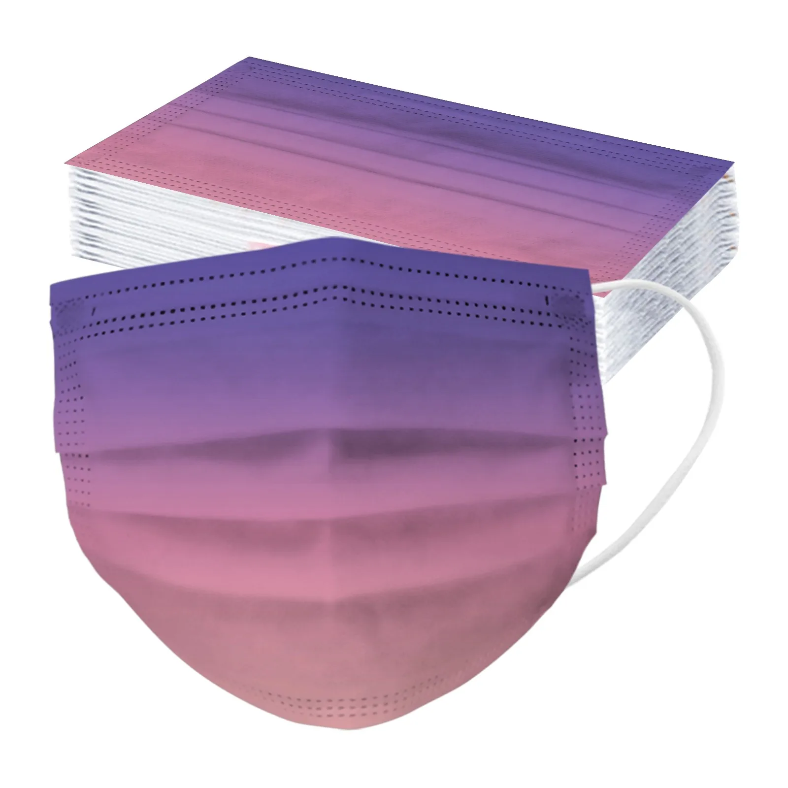 Face Mask Adult 10/50pcs Disposable 3-ply Non-woven Face Mask