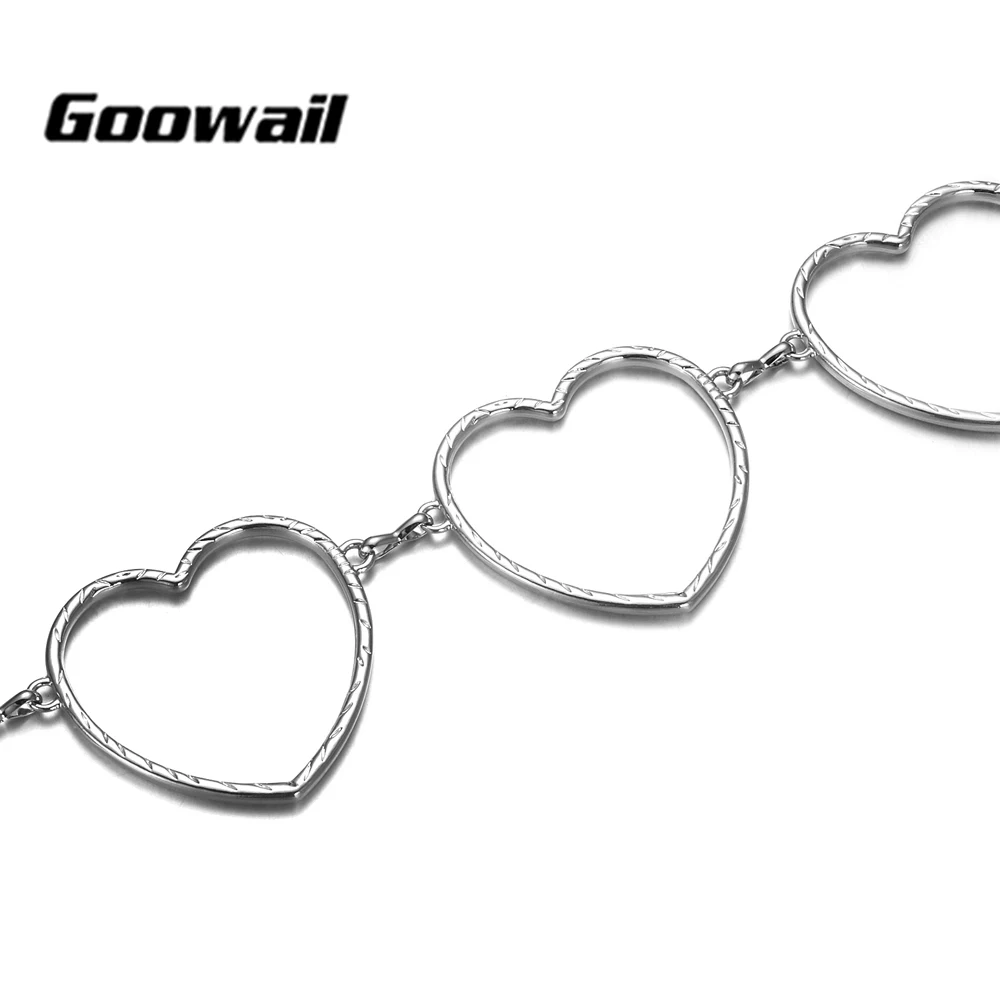 GOOWAIL Мода сердце цепи металлический пояс для женщин платье аксессуары