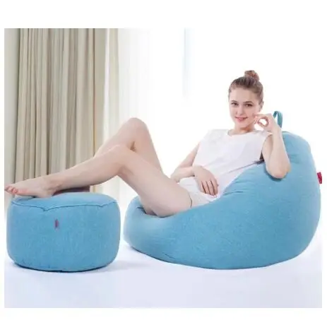 VESCOVO Medium size sandalye bean bag lazy bag relax chair bean puff sofa for bedroom living room - Цвет: a set