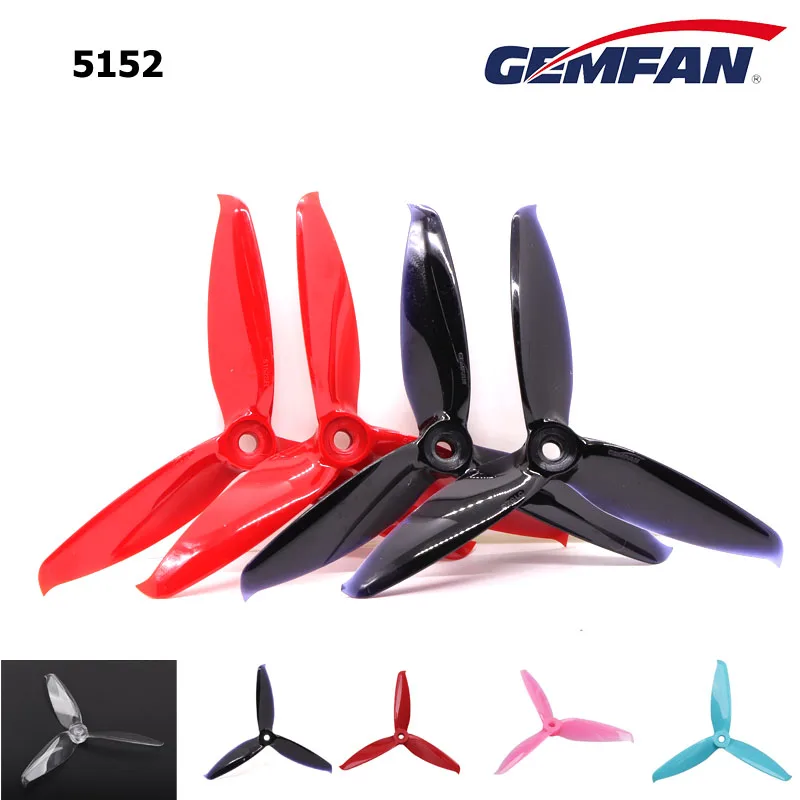 24 шт./, 12 пар носочков на Gemfan Flash 5152 5 дюймов 3-лопастной пропеллер для RC 2205 2207 2306 бесщеточный мотор RC гоночный Дрон с видом от первого лица