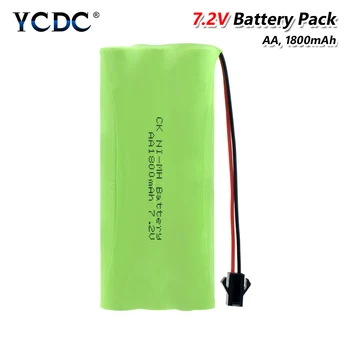 

7.2V 1800mAh 6*AA Cells Rechargeable Ni-MH Battery Pack With SM-2Pin/L6.2 Connector Rechargeable Ni-MH AA 7.2V Battery Pack