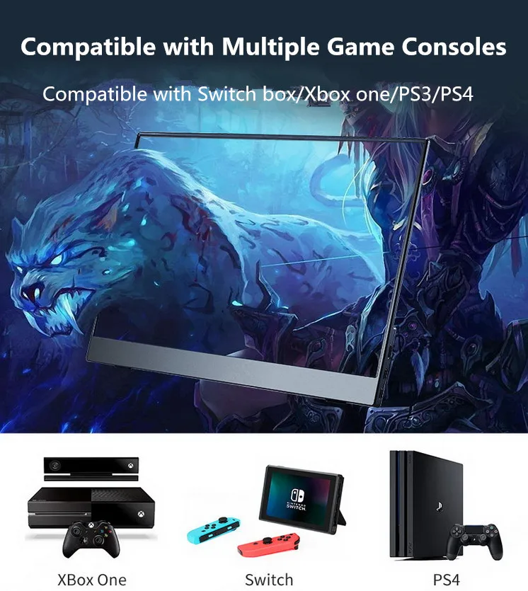 FHD 13.3 inch USB C/HDMI input Capacitive Touch Portable Gaming Monitor -  AliExpress