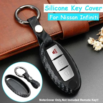 

Car Silicone Key Cover For Nissan Versa Altima Rogue Juke GT-R for Infiniti M35 M37 M45 Q70 Fx45 EX35 QX60 Q50 Car Accessories