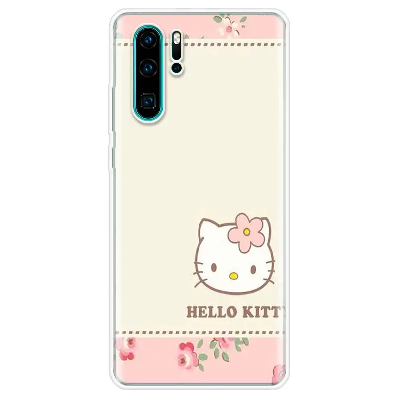 Мягкий чехол для телефона Erilles с рисунком hello kitty huawei P30 P20 P10 Lite Pro P Smart Z 2019 mate 30 10 20