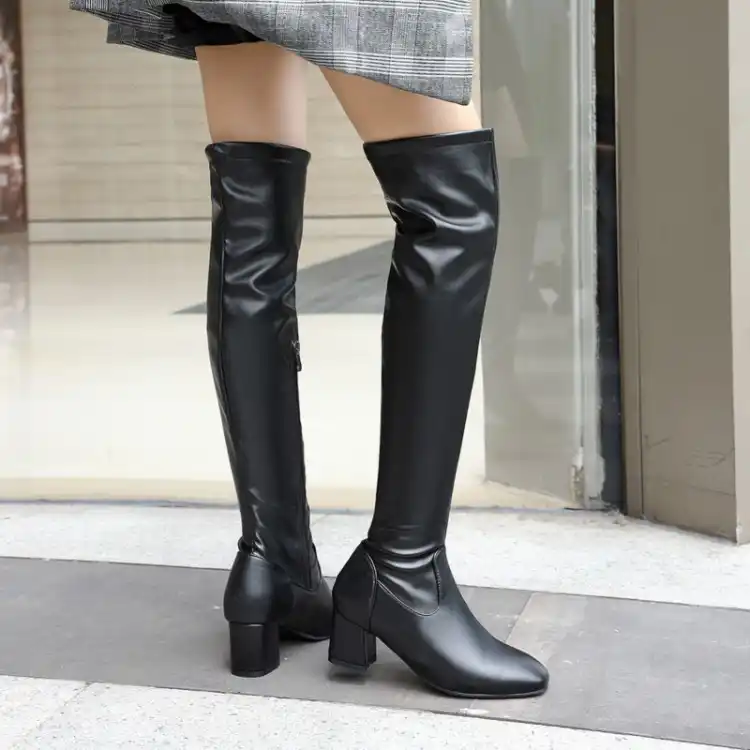 thigh high plus boots