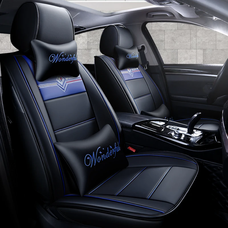 Чехлы для автокресел из искусственной кожи с полным покрытием Nissan almera leaf sentra tiida