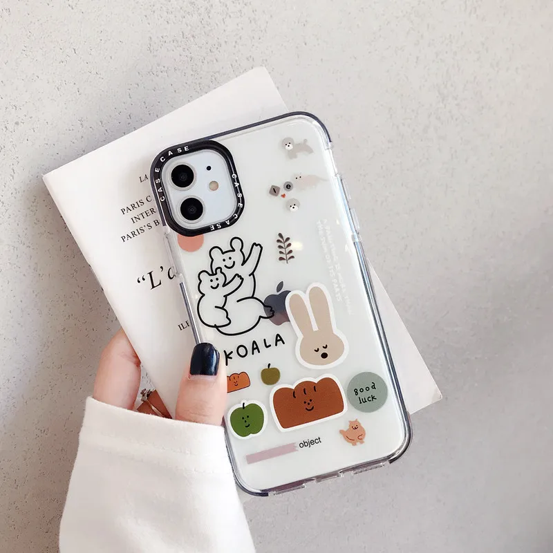 Чехол-подставка с изображением милого льва Для iPhone 11 Pro Max, прозрачный мягкий силиконовый чехол для iPhone X, XR, XS, MAX, 7, 8 Plus, чехол