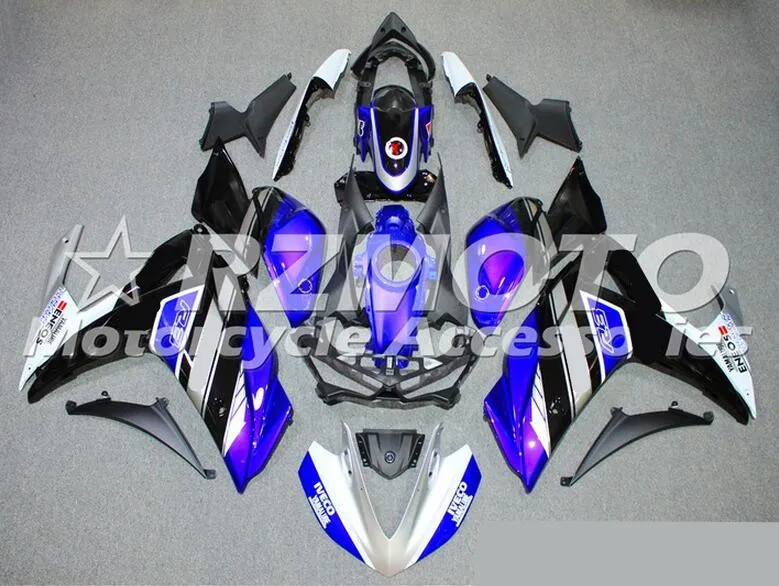 ABS обтекатель комплект для YAMAHA YZF-R3 14 15 16 YZF R3 R25 Полный обтекатели комплект кузова синий серебристый