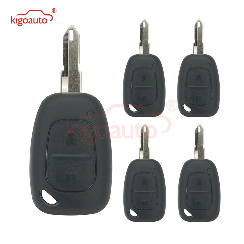 Kigoauto 5Pcs Remote Key Shell Case 2 Button Ne73 Blade For Renault Master Traffic 2002-2010