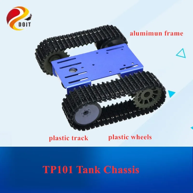 Mini TP101 умное шасси для танка гусеничное платформа дистанционного управления с