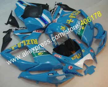 

Cheap GSXR 600 750 K6 Fairing For GSX-R600 GSX-R750 2006 2007 Blue Motorcycle Fairing Kit (Injection molding)