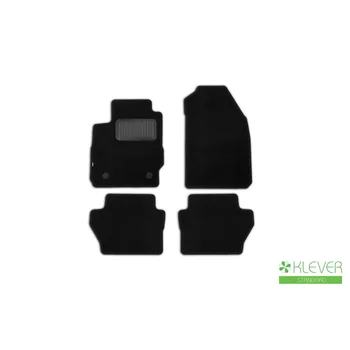 

Floor mats Klever standard Ford Fiesta 2015, cotton, gray, 4 PCs