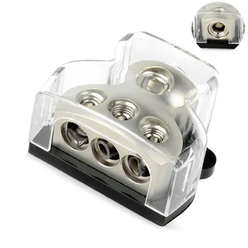 

Power Distribution Block 1 In 3 From 1 * 0GA Into + 3 * 0GA Car Audio Distributor Amplifier Electrical System