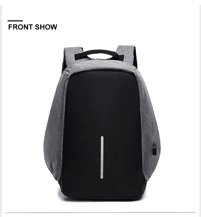 Anti-theft Backpack Bag 15.6 Inch Laptop Men Backpack Waterproof Business USB Charger Rucksack Travel Backbag School Backpack