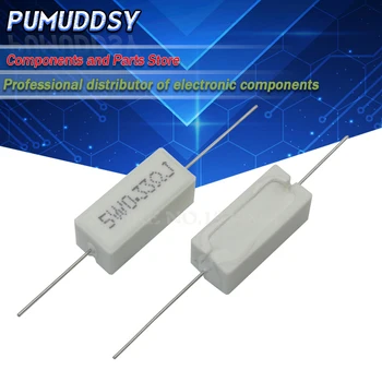 

10PCS 5W 5% Cement Resistor 1.2K 1.5K 1.8K 2K 2.2K ohm