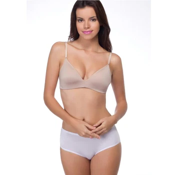 

MiaoErSiDai Sexy Women Bra Set Good Quality Underwear Wire-Free Bralette Sets For Girls Big Size Bra And Panty 34-38 A-B-C-D