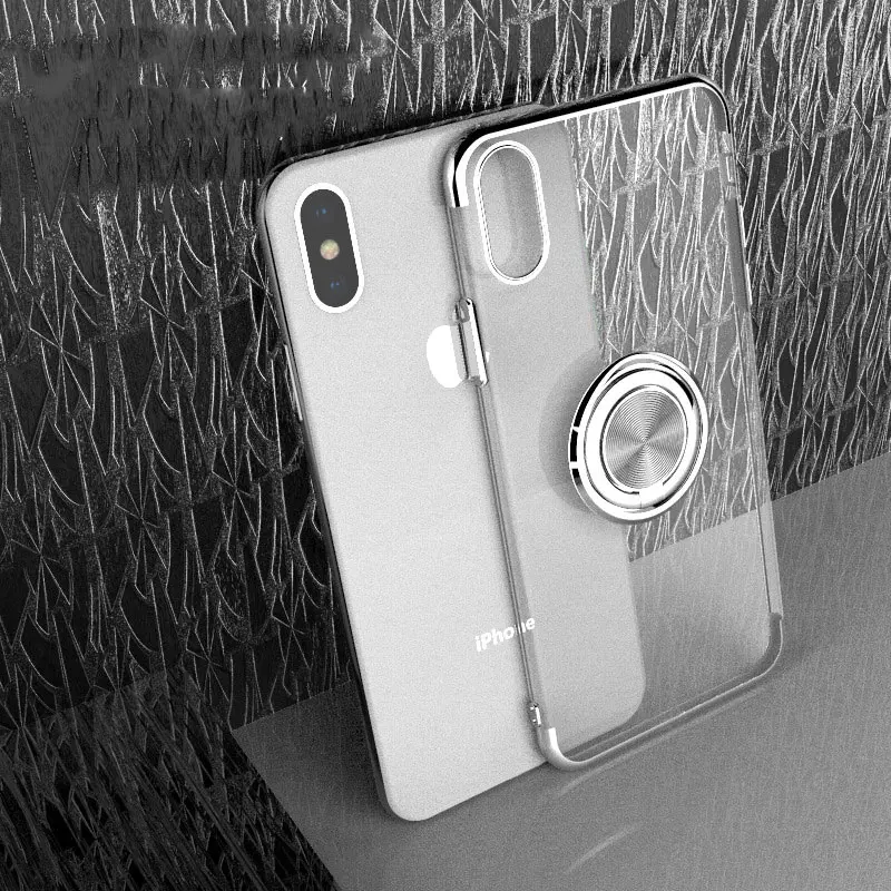 Silver Мягкий чехол для iPhone 11 Pro Max 11Pro XS Max XS X XR 8 7 6 6S Plus, Прозрачный ударопрочный чехол для Apple - Цвет: Silver
