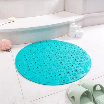 

Round PVC Anti-Slip Mat Soft Massage Pad With Sucker Bathtub Carpet Shower Pad Bathroom Rugs Soft Bathr Rug