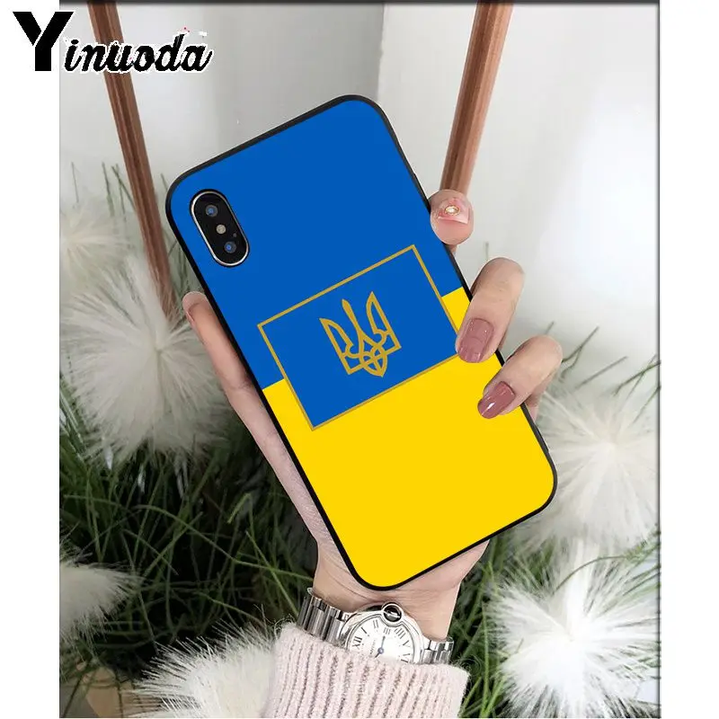 Yinuoda Ukraine Flag TPU Soft High Quality Phone Case for Apple iPhone 8 7 6 6S Plus X XS MAX 5 5S SE XR 11 11pro max Cover