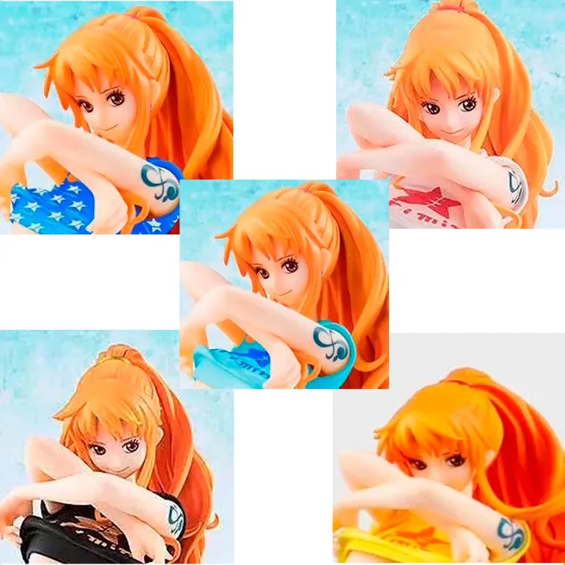 

Yaya Anime Pop Swimwear BB Nami White Yellow Blue Black And White with Pattern & Star T-shirt Garage Kit