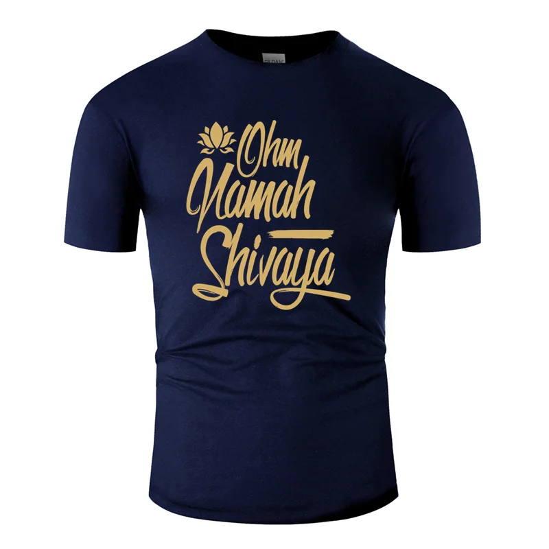Men-Navy Blue Комическая индийская мантра крутая Подарочная Футболка мужская формальная армейская Зеленая Мужская футболка хипстер размера плюс 3xl 4xl 5xl - Цвет: Men-Navy Blue