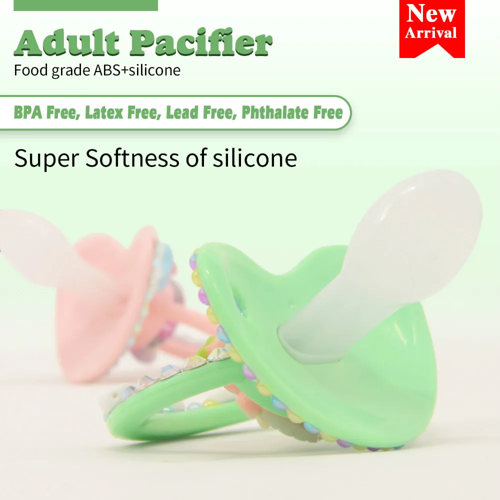 ABDL Adult Baby Size Pacifier 100% Handmake Silicone DDLG Cute Patterns Daddy Dummy Dom Little Space | Мать и ребенок