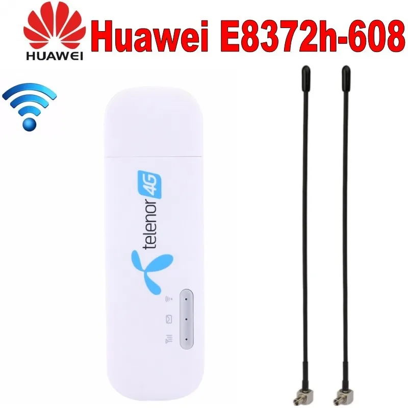 Разблокированный Huawei E8372 E8372h 608 4G LTE 150 Мбит/с USB модем и антенна WiFi ключ carfi