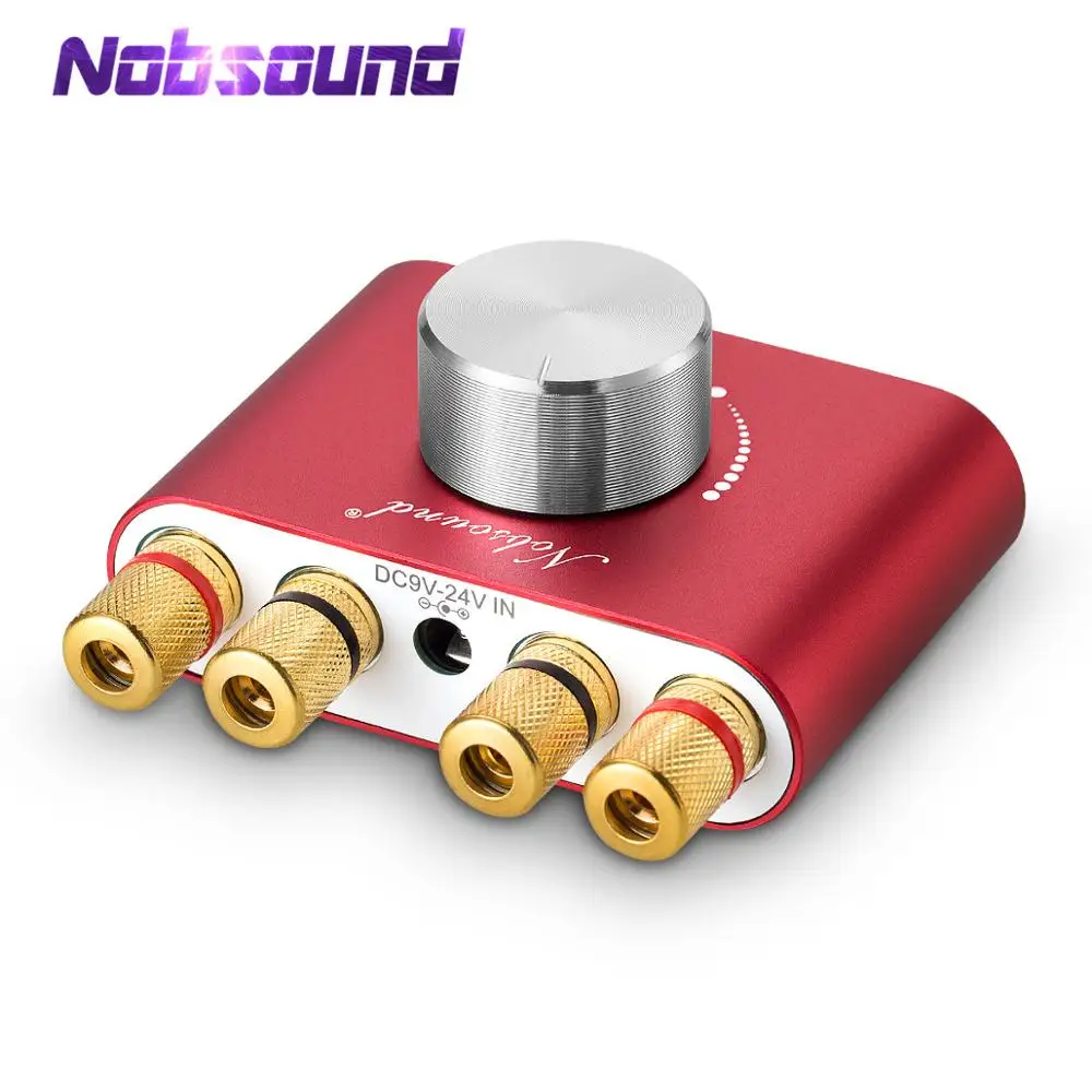 Nobsound Mini Bluetooth 5 0 цифровой усилитель Hi Fi стерео домашний аудио TPA3116 мощности 50 Вт