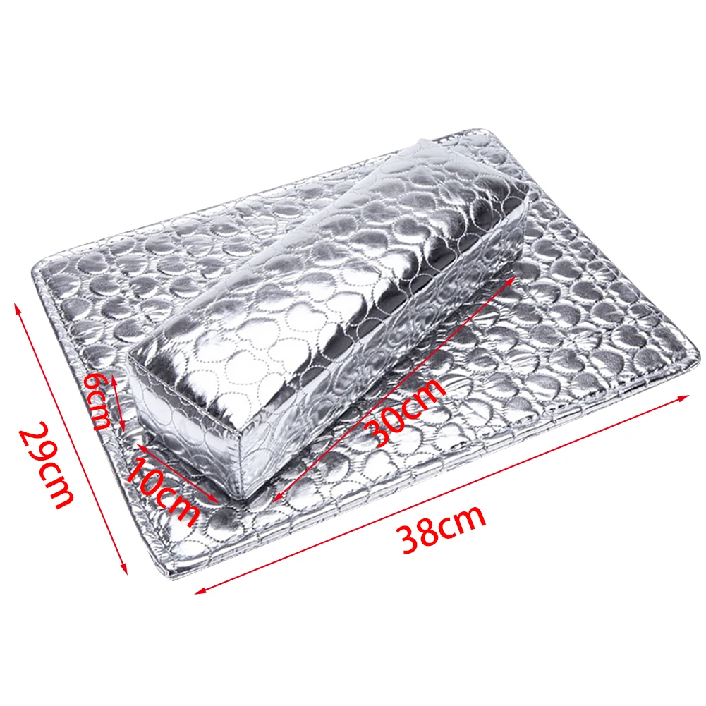 Hand Rests Washable Manicure Care Salon Pad Holder Arm Nail Art Cushioned Leather Rectangle Sponge Tool
