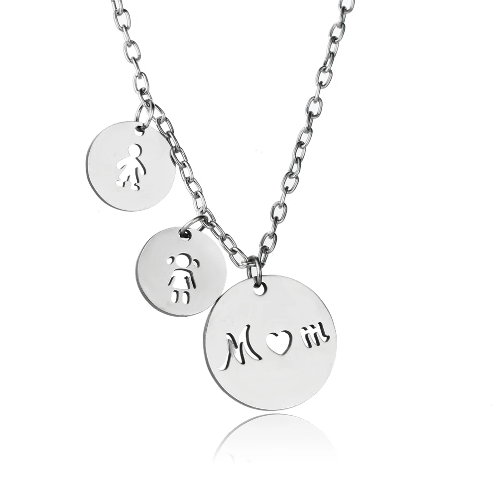 Kids Circle Pendant Necklace 