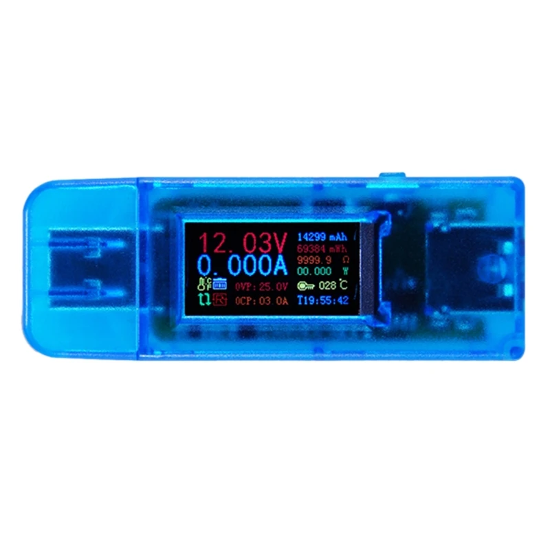 

4 digits USB QC3.0 Voltmeter Ammeter Voltage Charger Tester w/ Power-off Protect