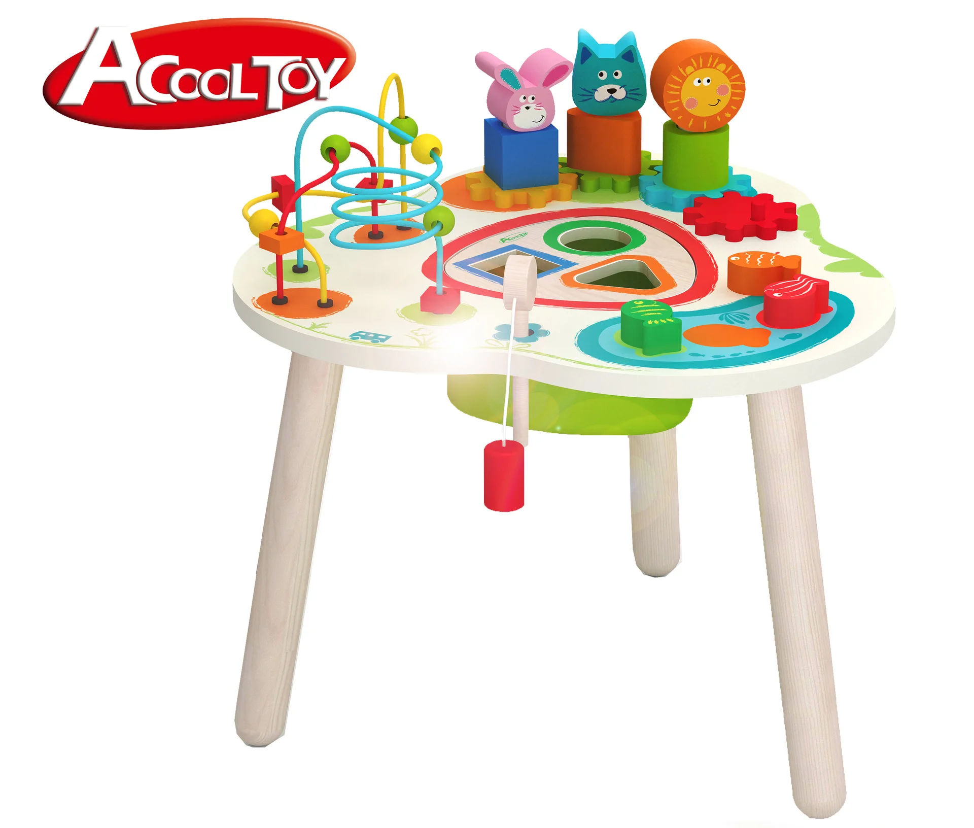

New Products First Muti_function Children'S Educational Intelligence Parent And Child Interactive Wooden Early Education Toy