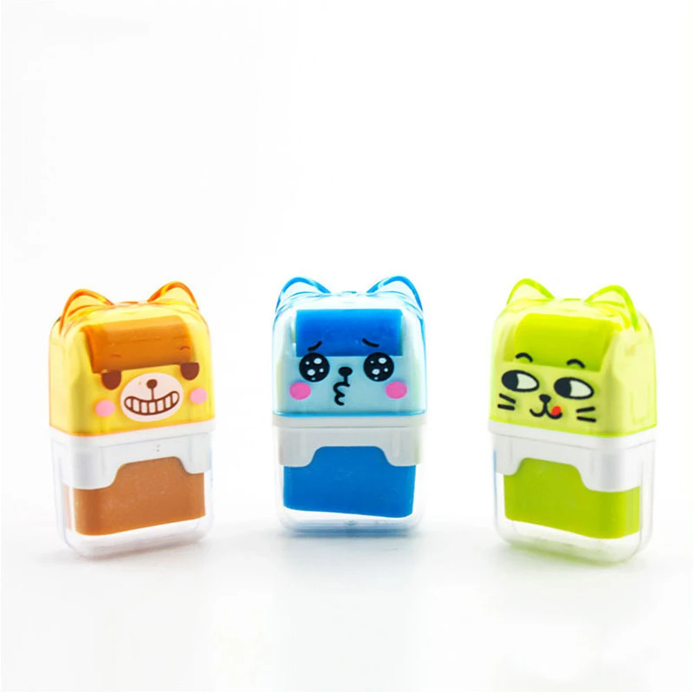 1 шт. Милая мультяшная роликовая стирательная резинка Kawaii Канцтовары мини ластик