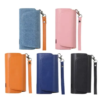 

Portable Microfiber Leather Cases For IQOS 3.0 Duo Device Hand Strap Denim Protect Bags For Heets Marlboro Fiit Ecig Accessories