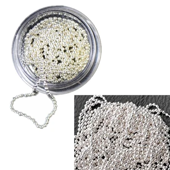 Kaufen Nail Art Maniküre Durable Glitter Wiederverwendbare Striping Zubehör Metall 1m Salon Perlen Kette