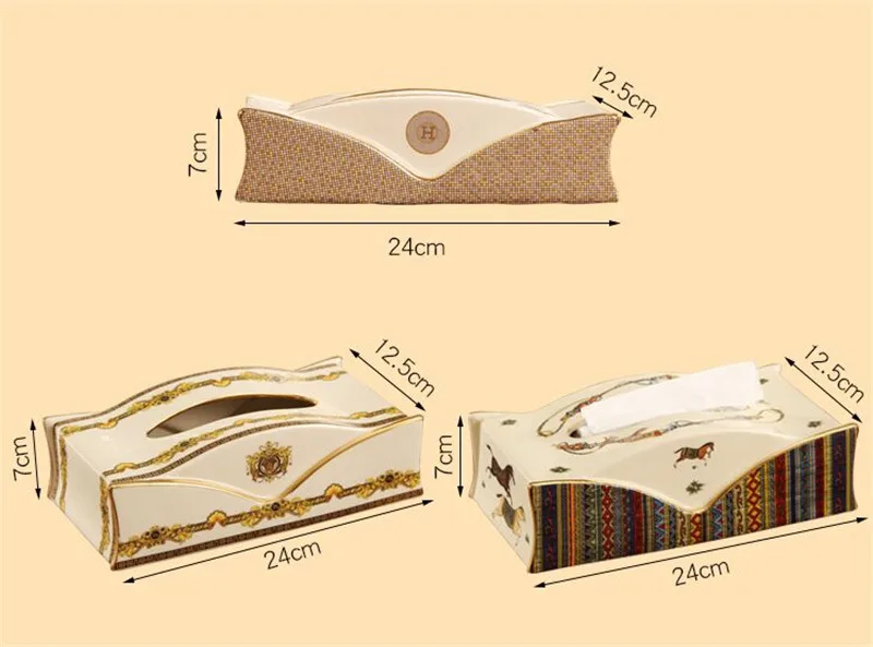 Коробка для салфеток Керамическая держатель для ванной комнаты роскошный Съемный многофункциональный для украшения гостиной домашний офисный стол KTV полезный