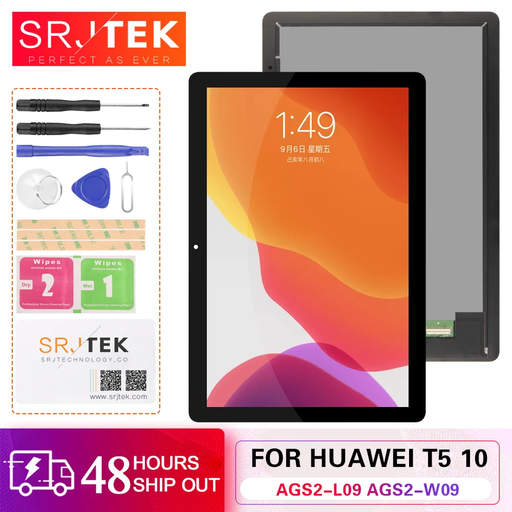 SRJTEK 10.1" For Huawei MediaPad T5 10 LCD AGS2 L09 AGS2 W09 AGS2 L03