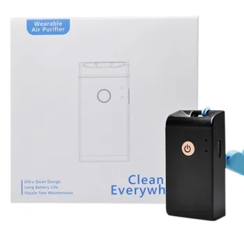 

Personal Wearable Air Purifier Necklace USB Mini Portable Air Freshner Ionizer Negative Ion Generator Low Noise Black