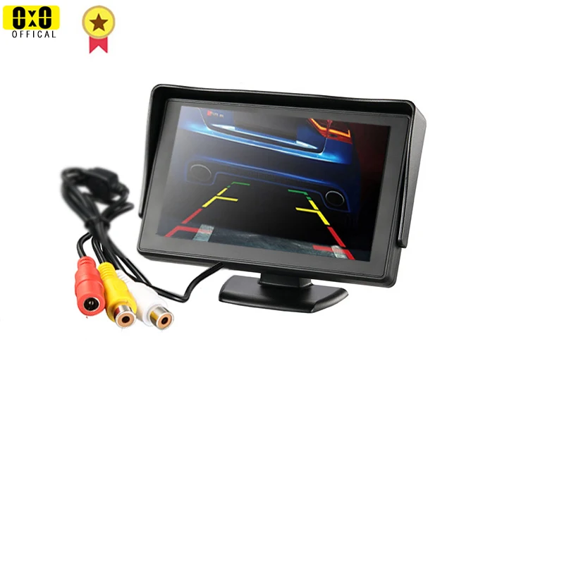 rear view mirror monitor Car Reverse Monitor 4.3 Inch HD Rear View Camera  Monitor with LED Night Vision Camera Parking Camera Monitor headrest dvd player Car Monitors