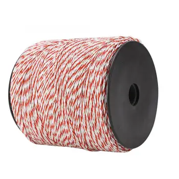 

Fence Wire Roll 500M White and Red Electric Livestock Fence Wire Stainless Steel Conductive Rope